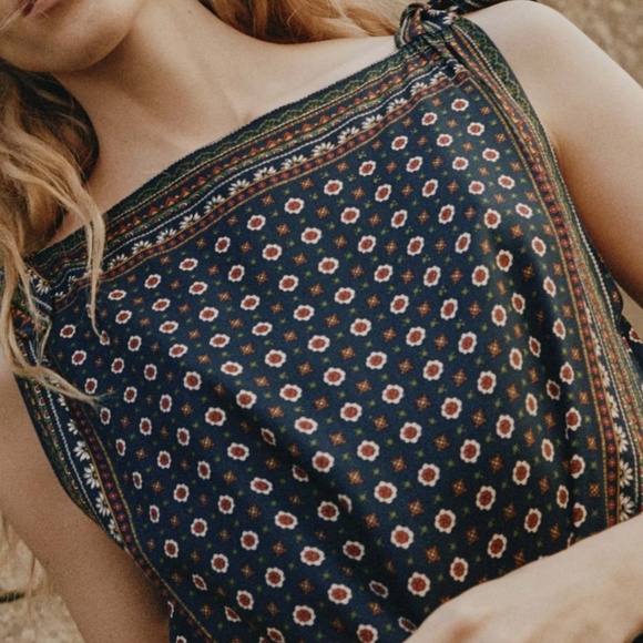 NWT DOEN MALIA DRESS IN MONTMARTRE FOULARD SMALL - Picture 2 of 9